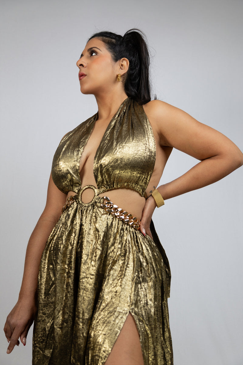 Lanie Gold Dress