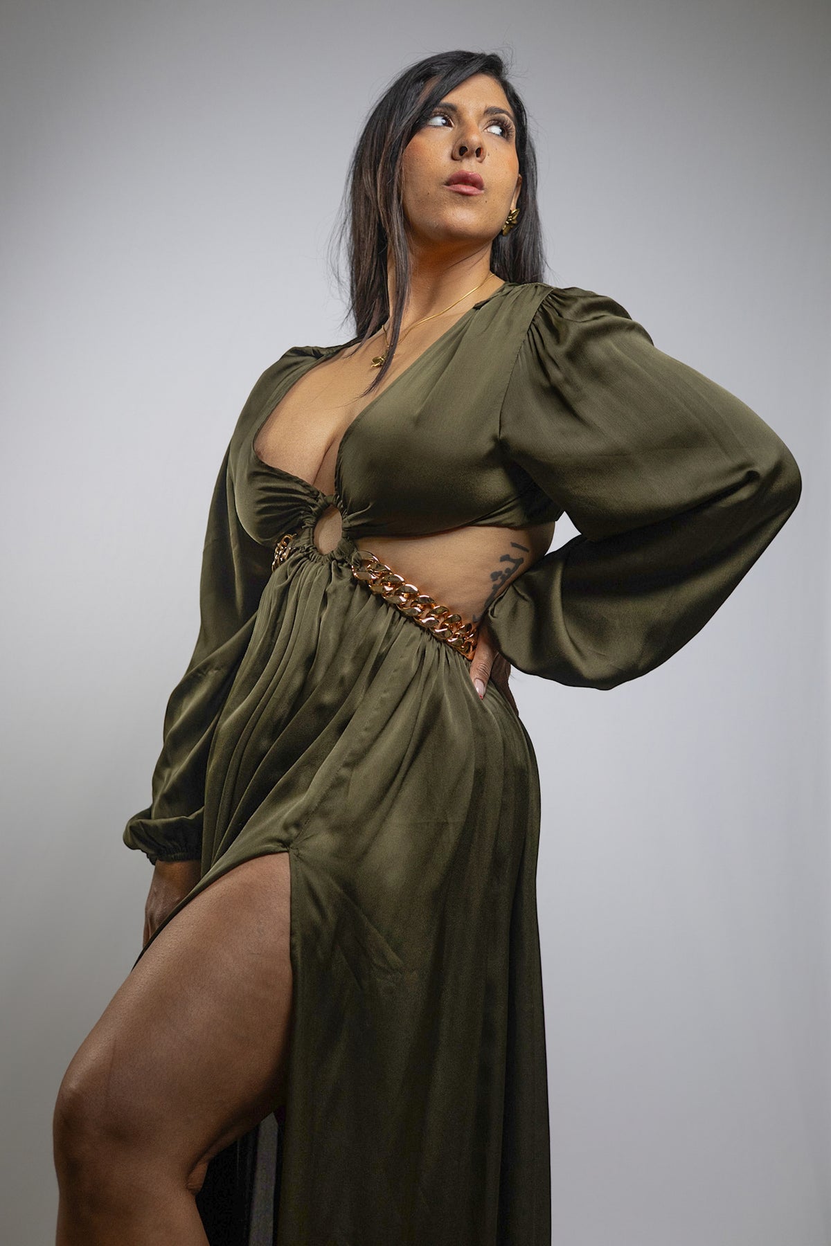 lush green dress Lush Green Schiffli Dress XS