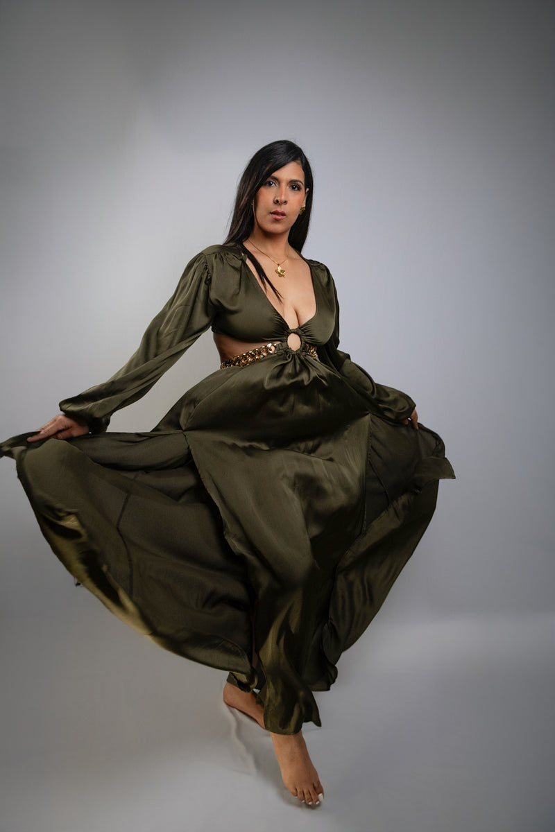 Lush Green Dress