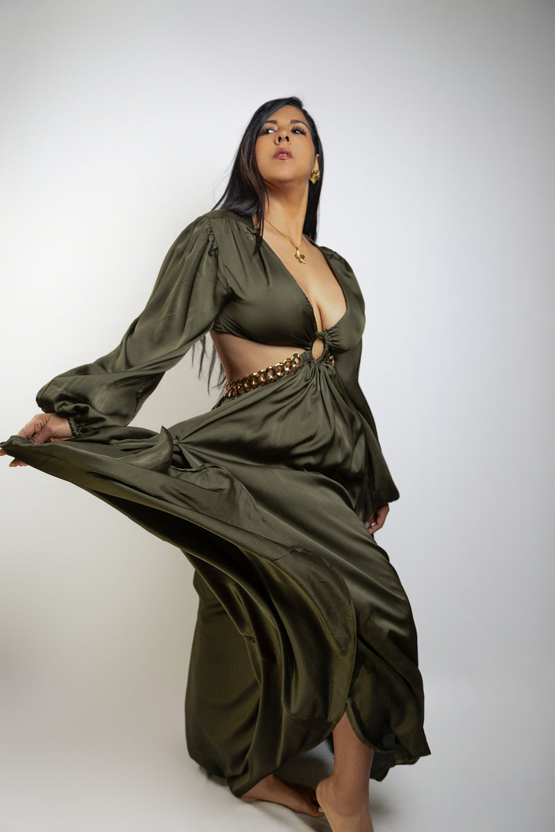 Lush Green Dress