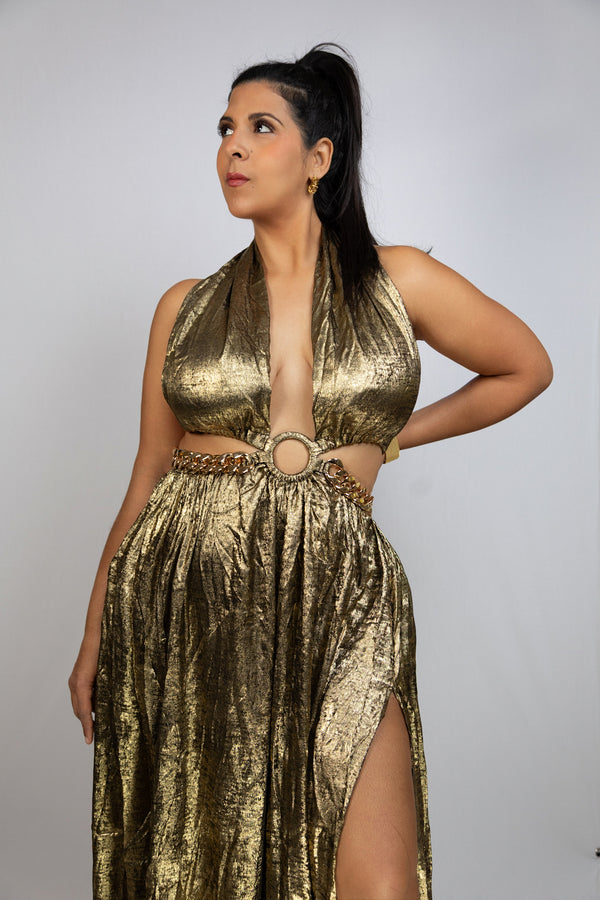 Lanie Gold Dress