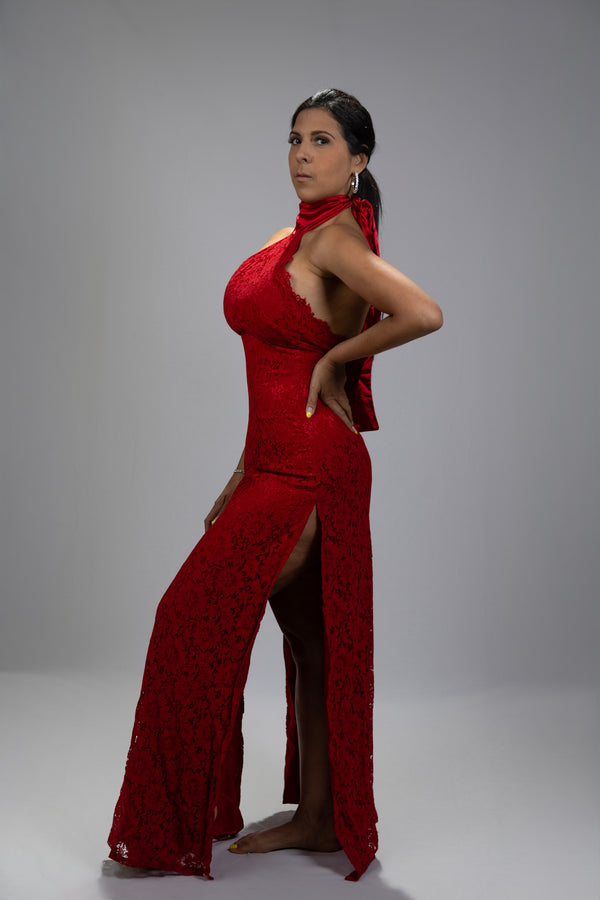 Ruby Muse Floral Lace Dress