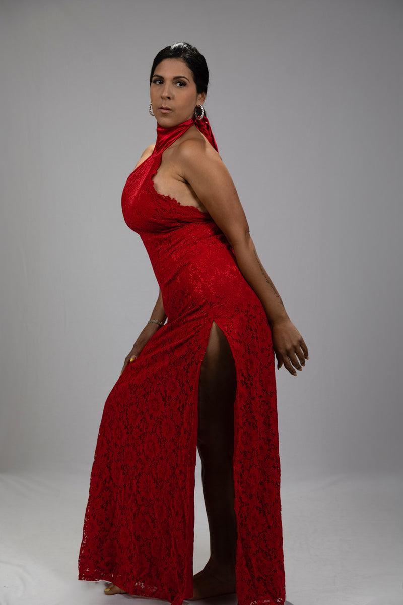 Ruby Muse Floral Lace Dress